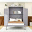 Lit escamotable en bois avec tablettes et armoires-870822930-870822933