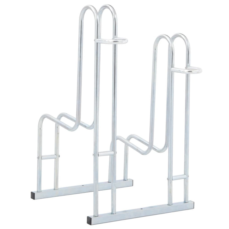 Support à vélo HuneyCutt, 2, Support haut, Argent