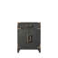 Meuble-lavabo simple en chêne noir 24 po X P 18 po D