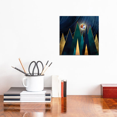 Metallic Peaks by SpaceFrog Designs - Wrapped Canvas Painting