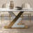 Katleen Metal Base Dining Table-1135443564