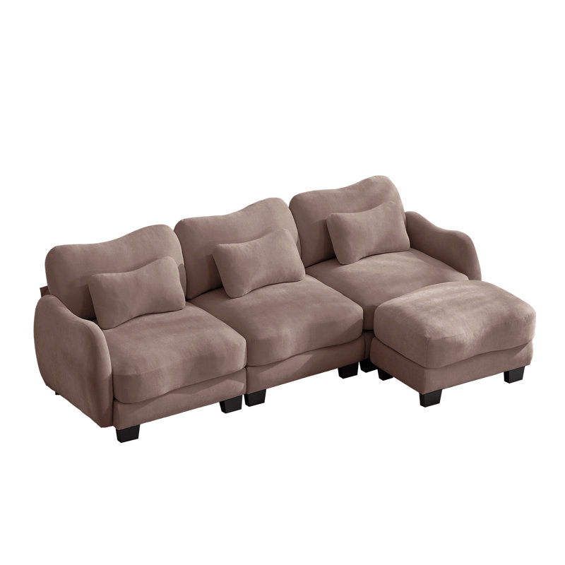 Ensemble de canapé modulaire surdimensionné avec repose-pieds Nimbus, Purple