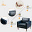 Ensemble de 2 chaises d'appoint 34,3 po-241785883