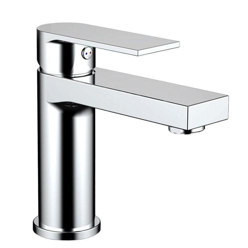 Robinet de salle de bain à un trou pur, Chrome
