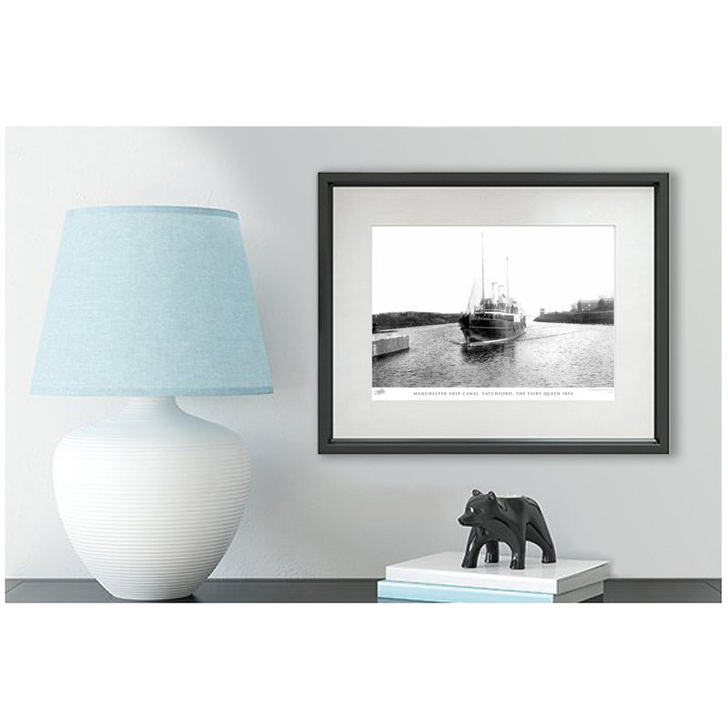 Manchester Ship Canal, Latchford, The Fairy Queen 1894 by Francis Frith - Single Picture Frame Print