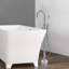 Robinet de baignoire autoportant au sol avec douche à main-63295254