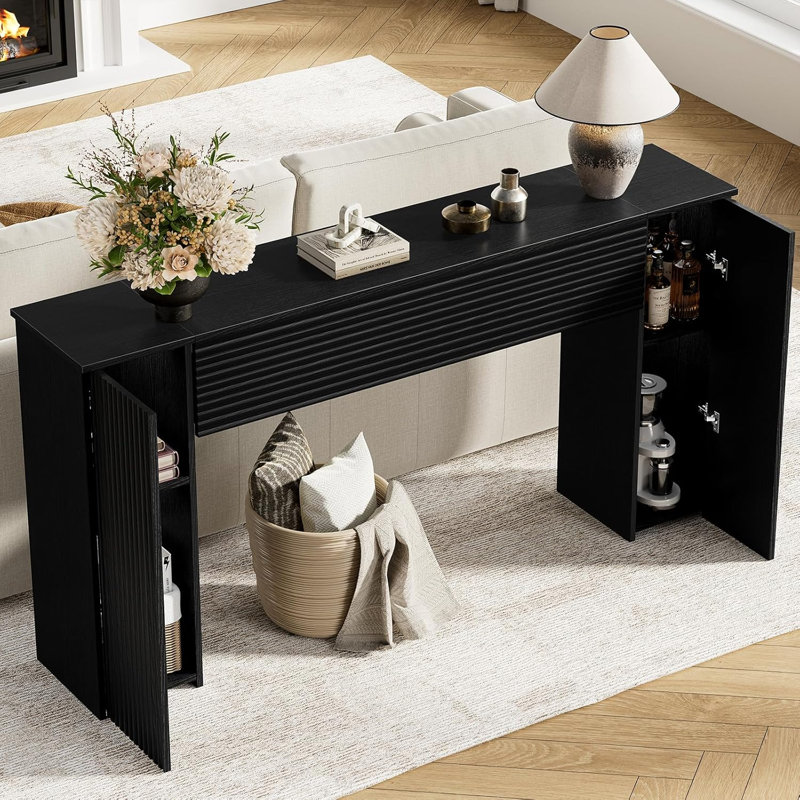 61'' Fluted Long Console Table