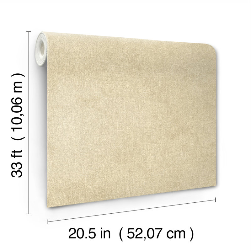 Prepasted Fabric Textures Double Roll, Brown