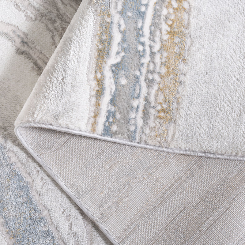 Brenesha Performance Abstract Rug, Rectangle 5'3" x 7'6"