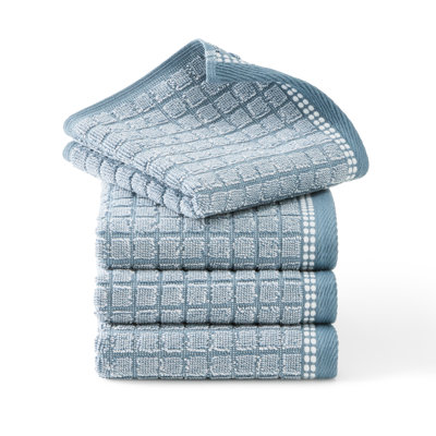 Ensemble de débarbouillette texturée 4 pièces Town & Country Country EverlyDay 4 pièces, 13 x 13 pouces, 100% coton