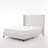 Helen Channel Tufted Wingback Bed-1908341079
