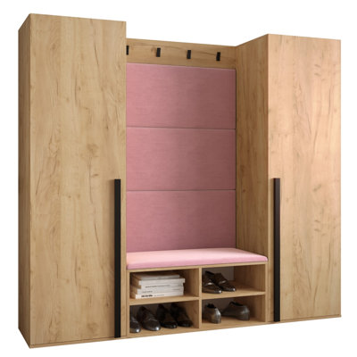 Jasmarie Hallway Set with Storage Bench and Shoe Storage
