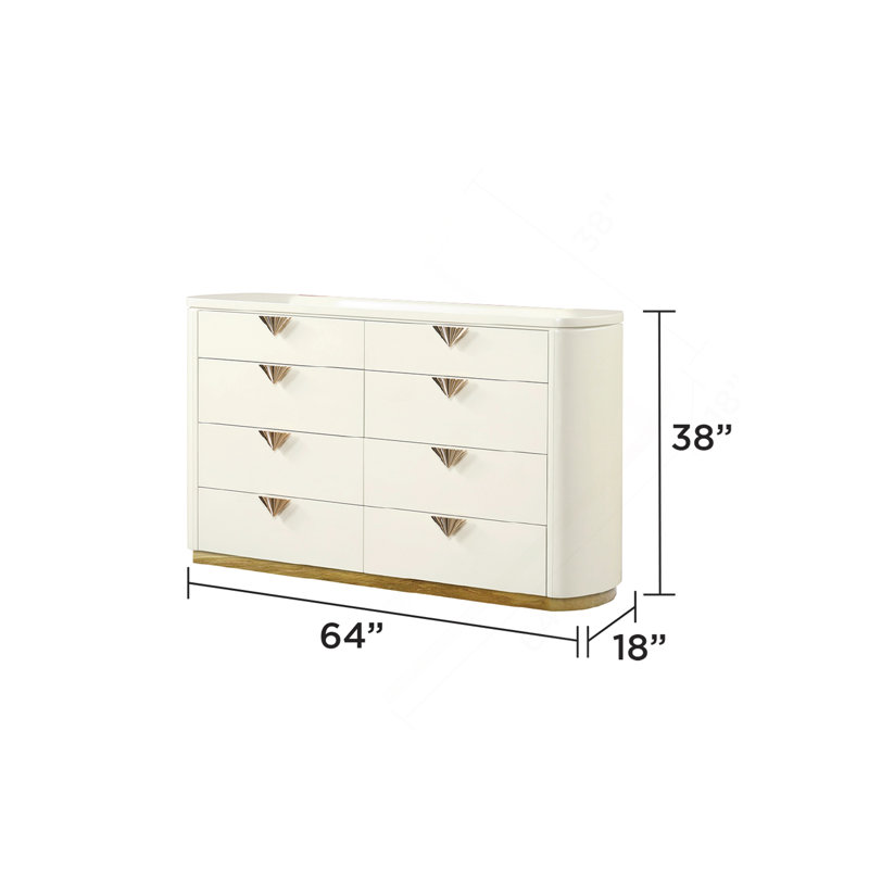 Commode 8 tiroirs La Pierre Modern Style