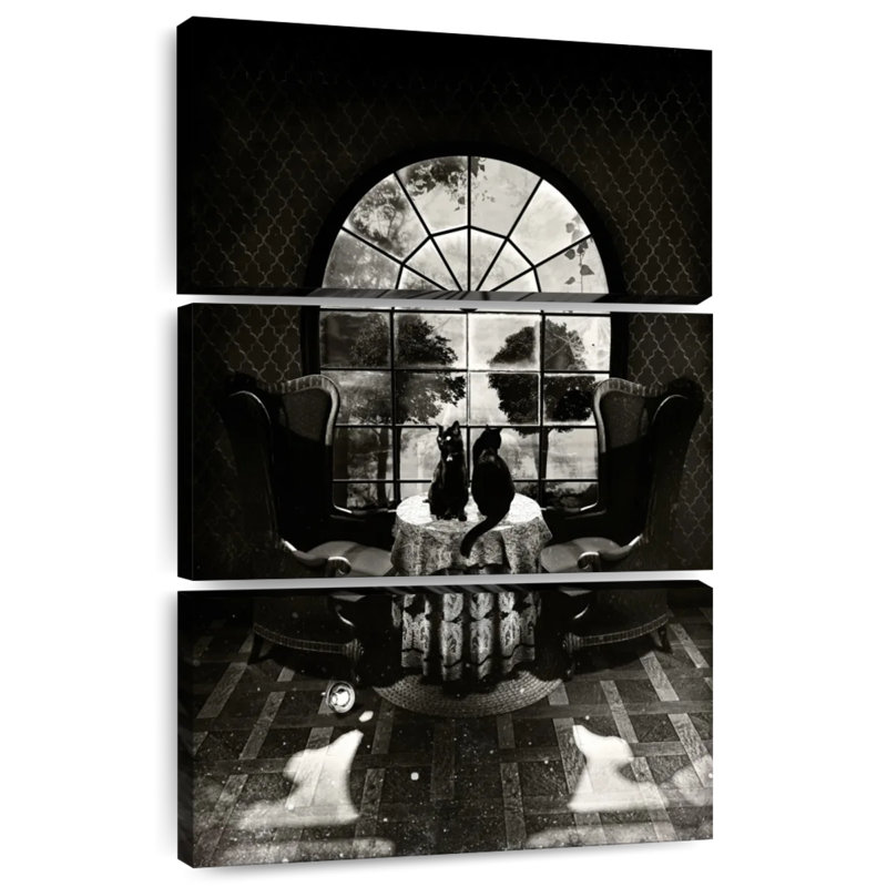 Crâne de chambre BW, H 57 po x l 36 po