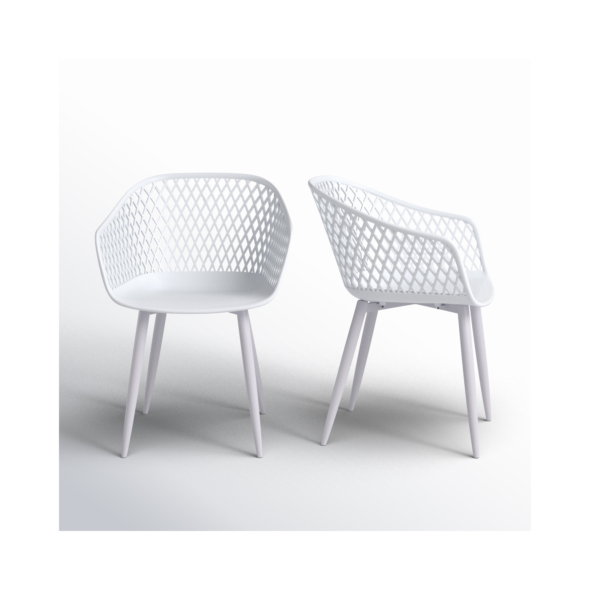 Newark Patio Dining Armchair, White