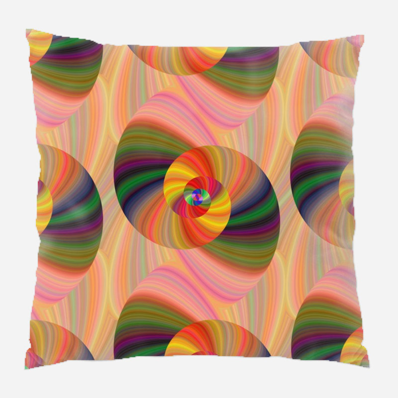 Coussin décoratif tourbillon, Intérieur