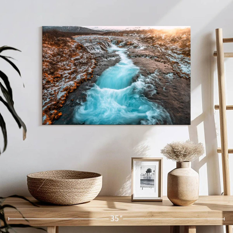 Cascade Alvord Bruarfoss Islande, H 16 po x l 24 po