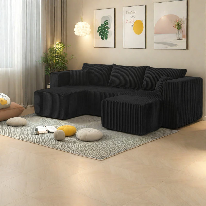Space-saving Modular Sofas, Foam Upholstered Minimalist Style For Small Homes
