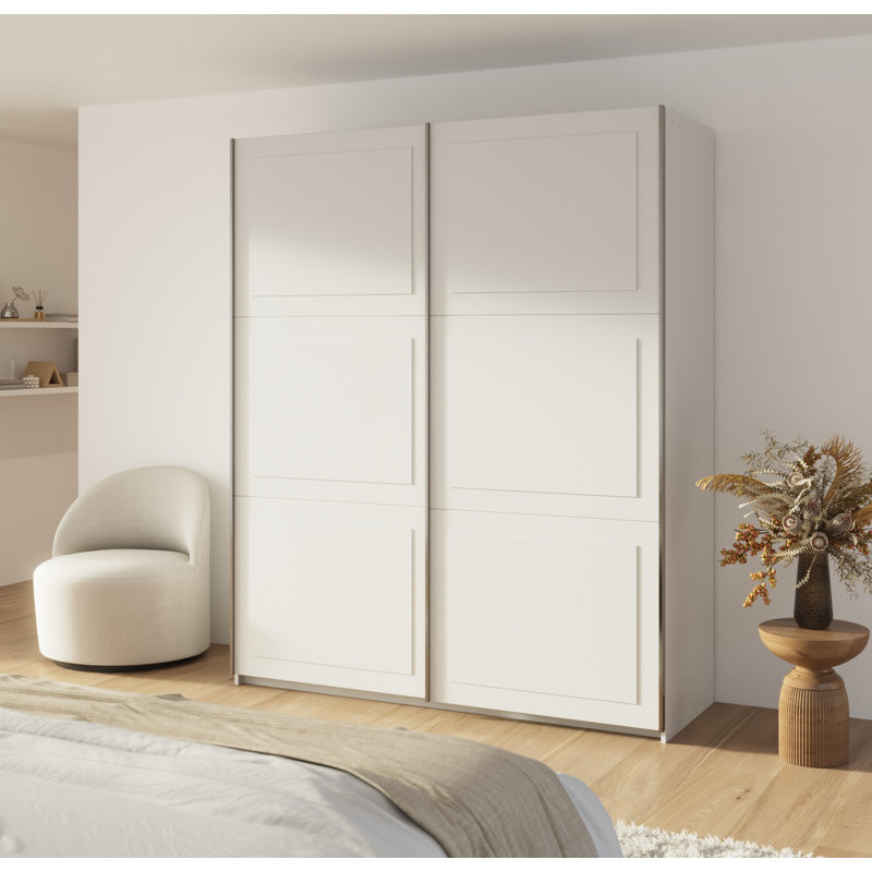 Ruja 2 Door Wardrobe, 210cm H x 175cm W x 59cm D