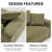 88.58'' Uphostery Sofa with Square Arms-682264674