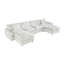 Canapé modulaire surdimensionné en U en forme de U de 172 po de large de 172 po avec repose-pieds mobile et repose-pieds plus large-1001665990