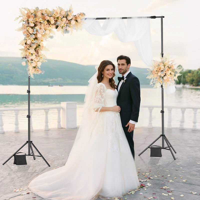 Backdrop Stand Background Stand Kit with 2 Tripod for Party & Photo Studio