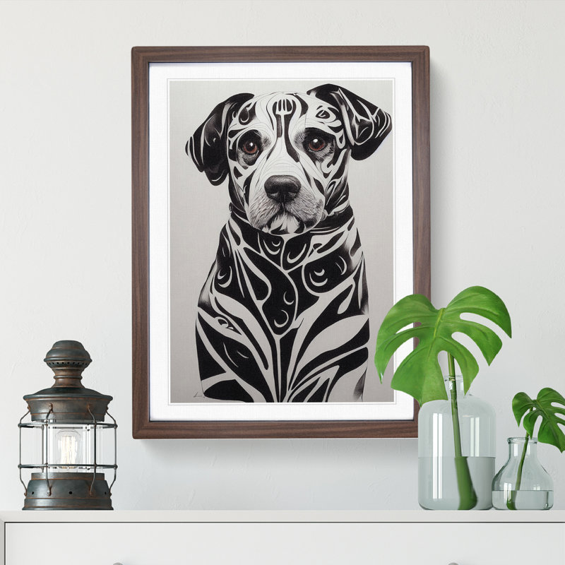 Sweet Dog - Framed Print, Walnut Framed, 64cm H x 46cm W x 2cm D