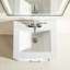 Meuble-lavabo simple autoportant de 18 po avec plateau entièrement assemblé