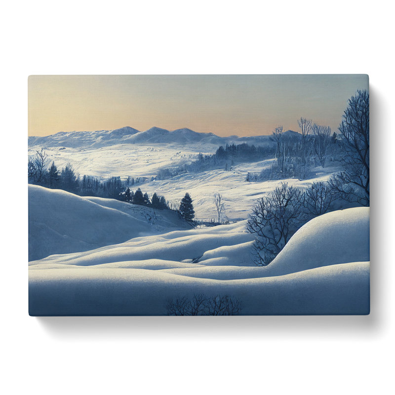 XXX-H1022-WF-10244X Winter Mountain Sunrise Vol.3 - Wrapped Canvas Print, 35cm H x 50cm W x 3cm D