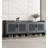 Modern Imitation Shutter Door Aluminum Alloy Shoe Storage Bench-1696494411