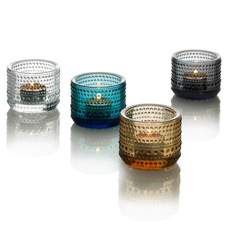 Kastehelmi Storage Jar, 4.5" H x 4.5" W x 4.5" D, Clear