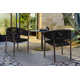 Chakiya Stacking Patio Dining Chair in Eucalyptus Wood with Rope