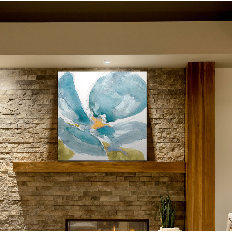 " Flower Splash II ", 32" H x 32" W x 1.5" D, Wrapped Canvas