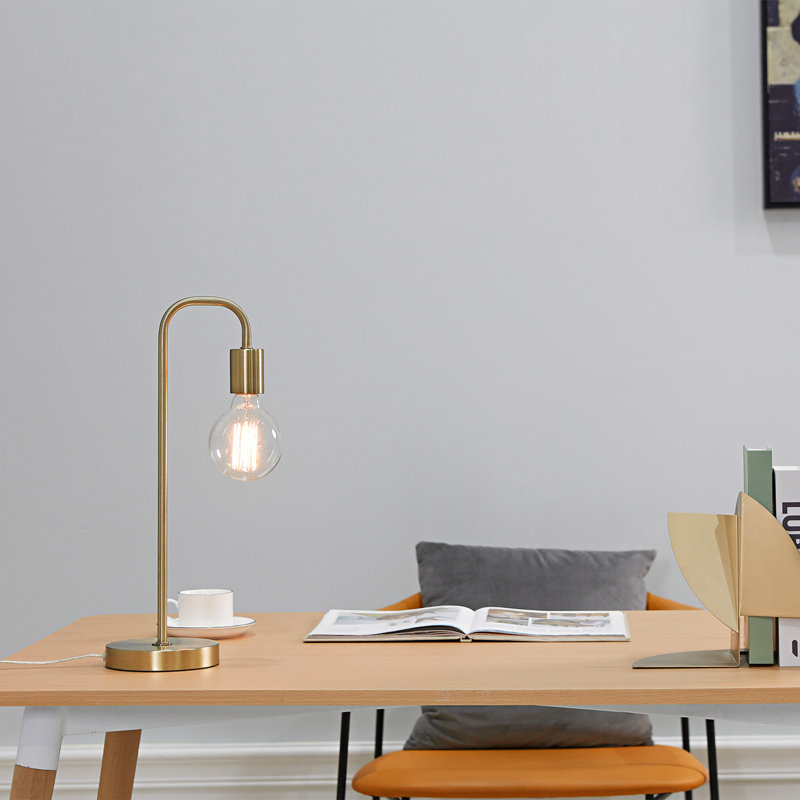 Lampe arquée 18 po Kazutaka, Laiton mat