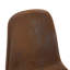 Ensemble de 4 chaises avec dossier en suède et pieds à transfert de couleur noyer - ajoutant une touche d'élégance aux chaises de style minimaliste et scandinave, mais sans tables-309561873