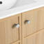Meuble-lavabo en chêne contreplaqué 30 po, 2 portes, meuble-lavabo avec contreplaqué fini, espace de rangement abondant