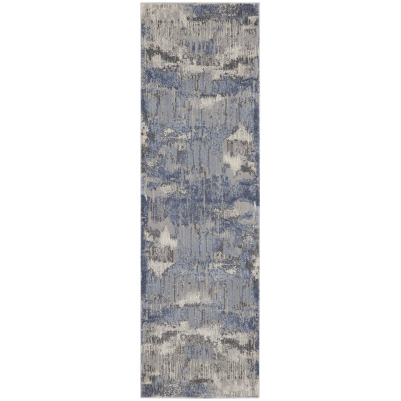 Hebersham Abstract Area Rug, Runner 66 x 209cm