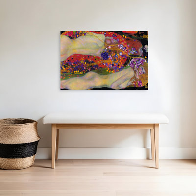 «Water Serpents II 1907 Classic Colorful Modern Flower», reproduction d'art mural