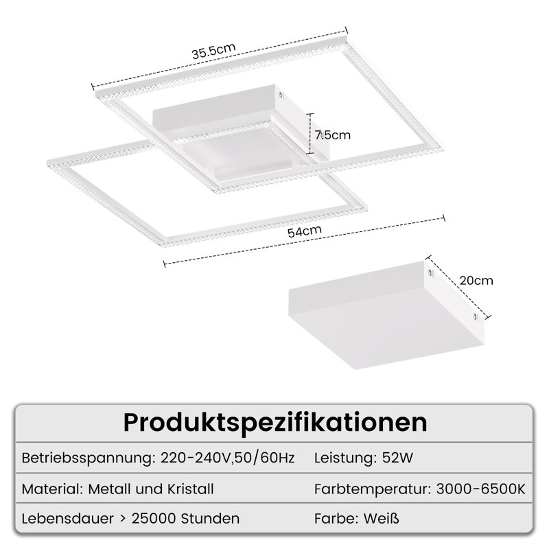 Antonanzas LED Flush Mount, White