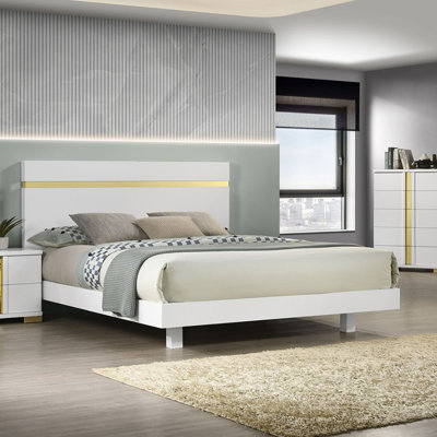 Bed Underbed LED Modern Bedroom Furniture