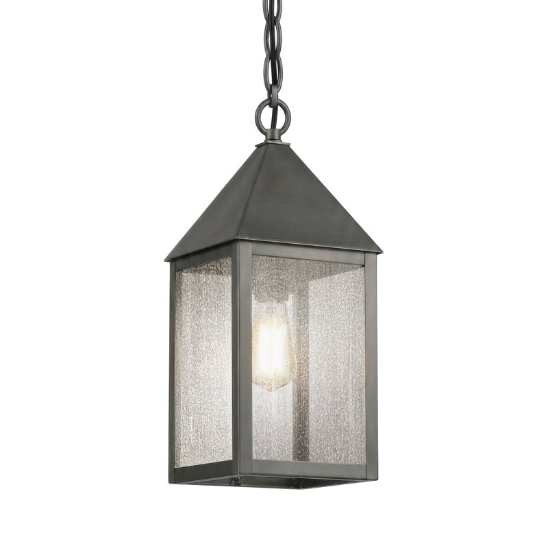 Laiton Traditions - Ashford - 1 lumière - 14 pouces - Bronze à canon - Laiton massif - Luminaire suspendu, Seeded, Gunmetal