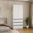 2-Doors Armoire Wardrobe Closet with Drawers