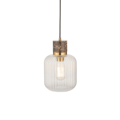 1 - Light Brass Pendant
