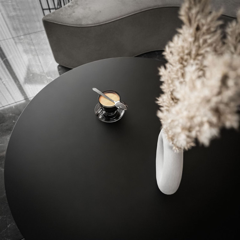 Terrio Frame Coffee Table, Black Matt, Black/Gold