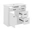 Ensemble de meuble-lavabo 36 po avec lavabo, meuble de rangement à structure en bois avec 2 tiroirs et 2 tiroirs basculants, tablette réglable-120263384