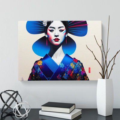Colourful Geisha Vol.2 - Wrapped Canvas