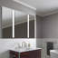 Inline 1-Light Gray Bath Bar