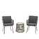 Additri 3 Piece Rattan Seating Group with Cushions