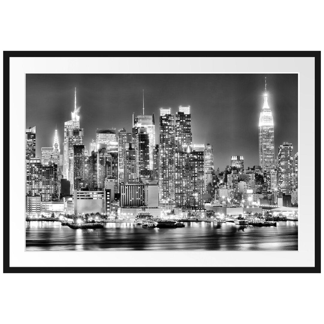 Gerahmtes Poster Skyline von New York