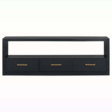 Classic Design Console Table with Three Drawers and Spacious Surface